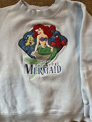 #ad vintage little mermaid crewneck sweatshirt 4t The Disney store $50.50