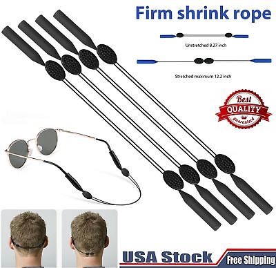 8× Adjustable Sunglasses Glasses Strap Men Women Sport Eyewear Retainer Strap US #ad $7.59