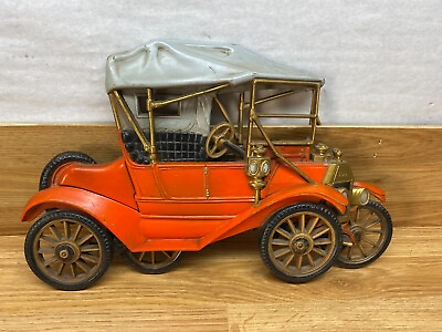 #ad Vintage Bufford Products Orange Plastic Mold Car Wall Decor Made in USA $12.45