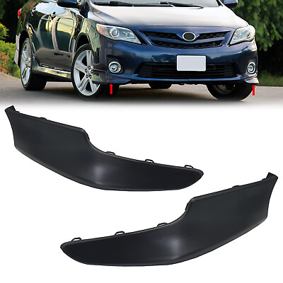 #ad Pair Front Valance Lower Side Spoiler For 2011 2013 Toyota Corolla S XRS Primed $39.99