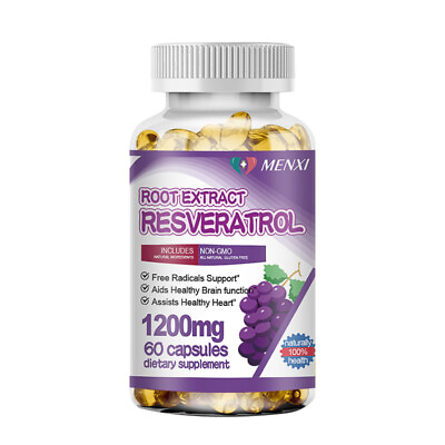 #ad #ad Resveratrol Extract Capsules 1200 MG Natural Supplement Anti Aging Antioxidant $11.90