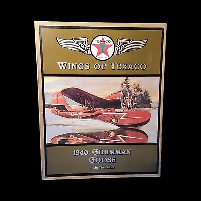 Ertl F900 Wings of Texaco 1940 Grumman Goose Airplane Coin Bank New In Box 4th $119.99
