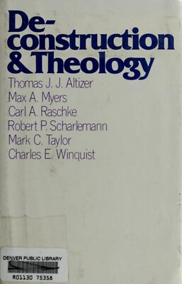 #ad Deconstruction and Theology Paperback $8.08