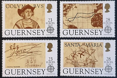 DUZIK S: Guernsey 1992 Europa Columbus America SG 556 559 MNH Nos151 ** GBP 1.30