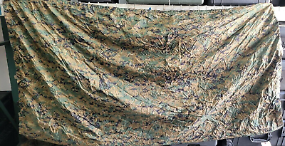 USMC ISSUE MARPAT WOODLAND REVERSIBLE FIELD TARP AS IS MINOR Holes or Abrasions $29.99