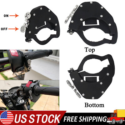 #ad Universal Motorcycle Cruise Control Throttle Lock Assist Bottom Top Assist Kit $16.88