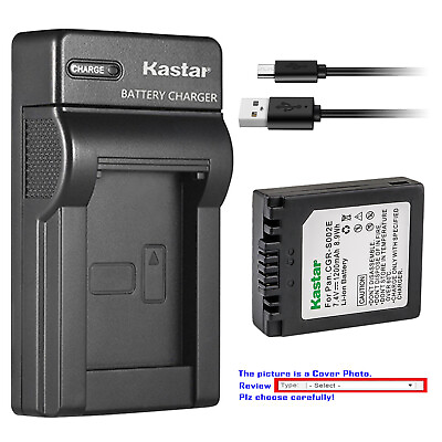 #ad Kastar Battery Slim USB Charger for Panasonic CGA S002 amp; Lumix DMC FZ3 Camera $21.59