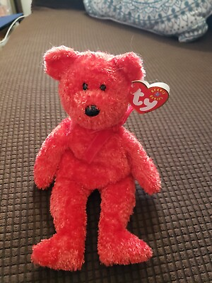 #ad Ty Beanie Baby quot;SIZZLEquot; The Red Bear MWMT MINT $4.80