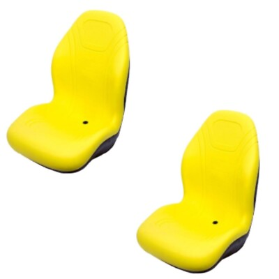 #ad Pair Of High Back Yellow Seats Fits John Deere Gators 855D 850I 625I 825I 4X4 6X $414.99