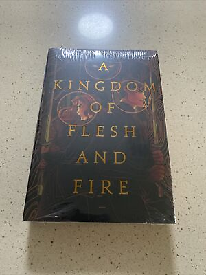 #ad A Kingdom Of Flesh And Fire Stencil Edge Digital Signature Armentrout Sealed $124.95