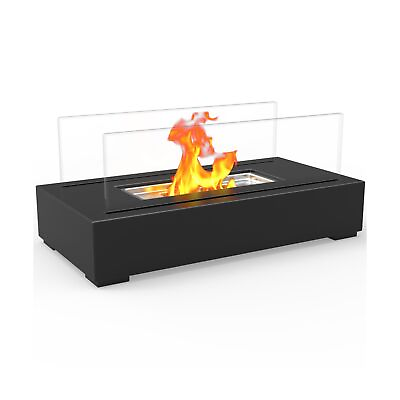 #ad Paradise Ventless Tabletop Bio Ethanol Fireplace Black Black $107.67