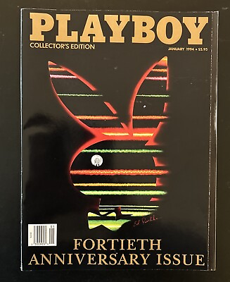#ad Playboy Magazine January 1994 40th Anniversary Collector#x27;s Edition $40.00