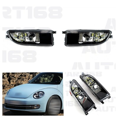 #ad Fit for VW Beetle 2012 2016 Leftamp;right Led Front Fog Light Lamp with LED Bulbs $76.99