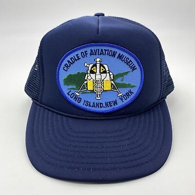 VTG 80S CRADLE OF AVIATION LONG ISLAND NY AVIATION SPACE MUSEUM GRUMMAN HAT CAP $59.99