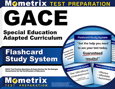 #ad GACE Special Education Adapted Curriculum Flashcard Study System $44.99