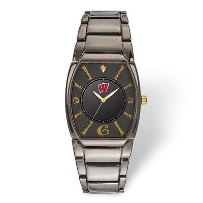 LogoArt University Of Wisconsin Executive Black plated Watch $89.00