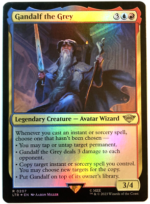 MTG Gandalf the Grey *FOIL* The Lord of the Rings 0207 NM $5.00