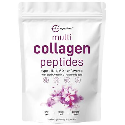 #ad Multi Collagen Peptides Powder TypeIIIIIIVX Hyaluronic AcidBiotinamp;Vitamin C $47.45