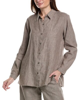 #ad Eileen Fisher Classic Linen Shirt Women#x27;s $119.99