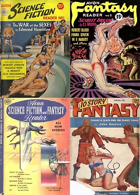 #ad 24 Old Issues of Fantasy Science Fiction Horror Thriller Sexy Magazine on DVD $12.99