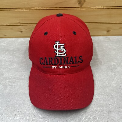 #ad #ad St. Louis CARDINALS Hat Ball Cap ONE SIZE Red Structured Embroidered Logo MLB $8.38