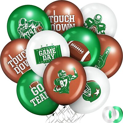 #ad 45 Pieces 12 Inch Football Balloons Party Decorations Latex Balloons For Foot $24.65