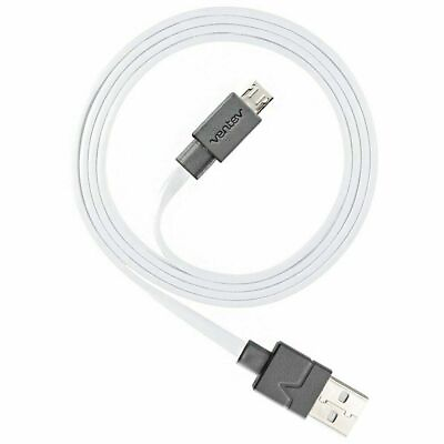 #ad 2 Pack Ventev 506115 3 Feet Chargesync Micro USB Flat Cable in White $14.20