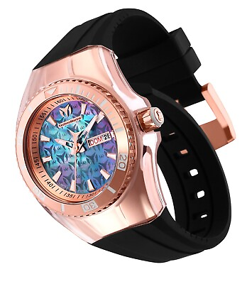 #ad TechnoMarine Women#x27;s TM 115327 Cruise Monogram Rose Gold 40mm Watch 2 Straps $93.00