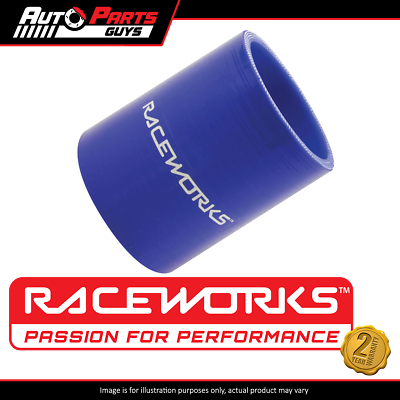 #ad Raceworks Silicone Hose Straight Length 4.00IN 102MM X 90MM BLUE AU $26.99