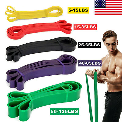 Heavy Duty Resistance Bands Set 5 Loop for Gym Exercise Pull up Fitness Workout $6.99