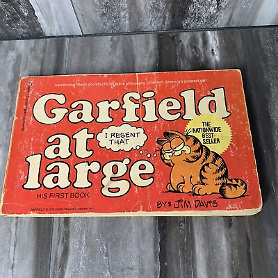 #ad VTG Garfield comic book Garfield at large Jim Davis $5.79