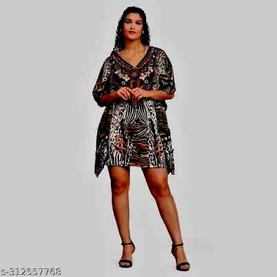 #ad Designer Indian Kaftan Beach Holiday Summer Festival Loose Maxi Kimono Sundress $33.14