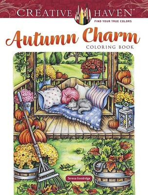 #ad Creative Haven Autumn Charm Coloring Book $8.09