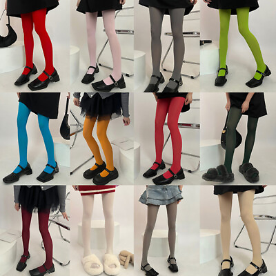 #ad Womens Velvet Seamless Candy Colors Pantyhose Tights Elastic Stockings Socks Hot AU $7.59