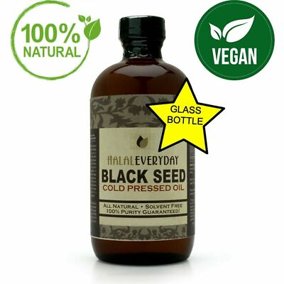 #ad Black Seed Oil 100% Pure Organic COLD PRESSED Cumin Nigella Sativa Unrefined $11.95
