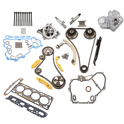#ad Fits GM Equinox Ecotec 2.0 2.4L Timing Chain Gears Kit W Head Gasket Bolts Kit $328.00