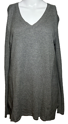 #ad J Jill Pullover Sweater Women#x27;s Medium Gray Work Wear Neutral Work Wear AC $28.50