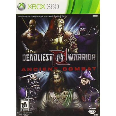 #ad Deadliest Warrior Ancient Combat Xbox 360 Game $21.99