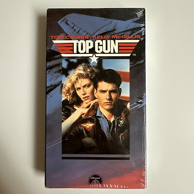 Original Top Gun VHS Version Sealed Paramount 1990 Orange Seal $39.99