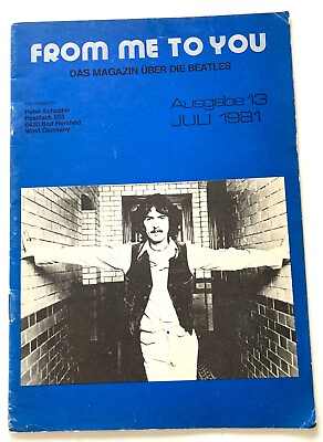 #ad The Beatles From Me To You July September 1981 German Language Fanzine $23.74