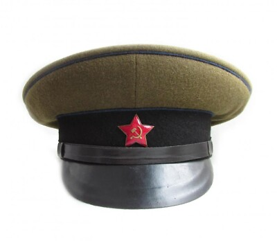 #ad 1953 Vintage USSR Soldier Military Cloth Cap Hat Engineering Technical Troops $210.00