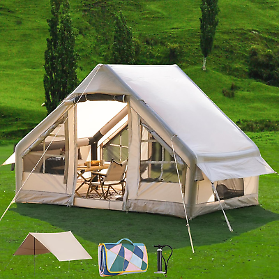 #ad Inflatable Camping Tent with Picnic Blanket2 4 6 Person Cabin TentGlamping Ten $769.04