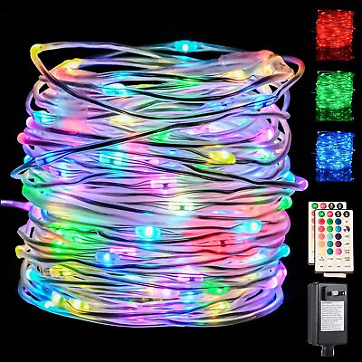 #ad HAHOME 66Ft 200LEDs Color Changing Outdoor String Lights Rope Lights for Moth... $46.44