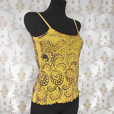 #ad HIPPIE BOHO LOOK ABSTRACT PATTERN PURE COTTON TANK TOP. SIZE: S $12.86