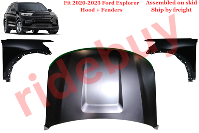 #ad Fit 2020 2021 2022 Ford Explorer Hood Steel Pair Fenders Primed New $899.96