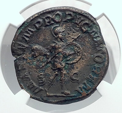 GORDIAN III Authentic Ancient Rome Sestertius Ancient Roman Coin MARS NGC i81339 $448.65