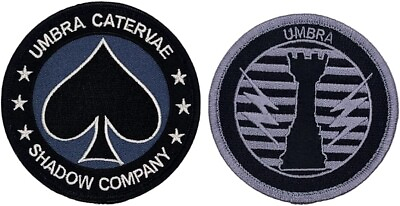 Call Duty Shadow Company Spade Umbra Catervae Patch 2PC HOOK BACKING $13.99
