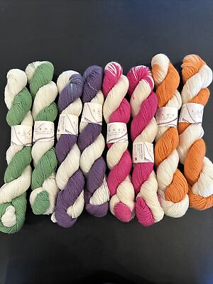 #ad Lorna#x27;s Laces Shepherd Yarn Superwash Merino Wool 8 Skeins Hand Dyed Lot of 8 $100.00