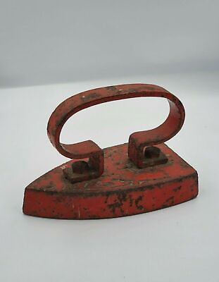 #ad Vintage antique steel iron about 100 years old from 1900 $53.09