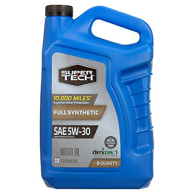 #ad Super Tech Full Synthetic SAE 5W 30 Motor Oil 5 Quarts 5W 30 Synthetic Oil $21.99
